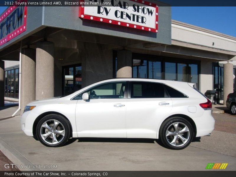 Blizzard White Pearl / Ivory 2012 Toyota Venza Limited AWD