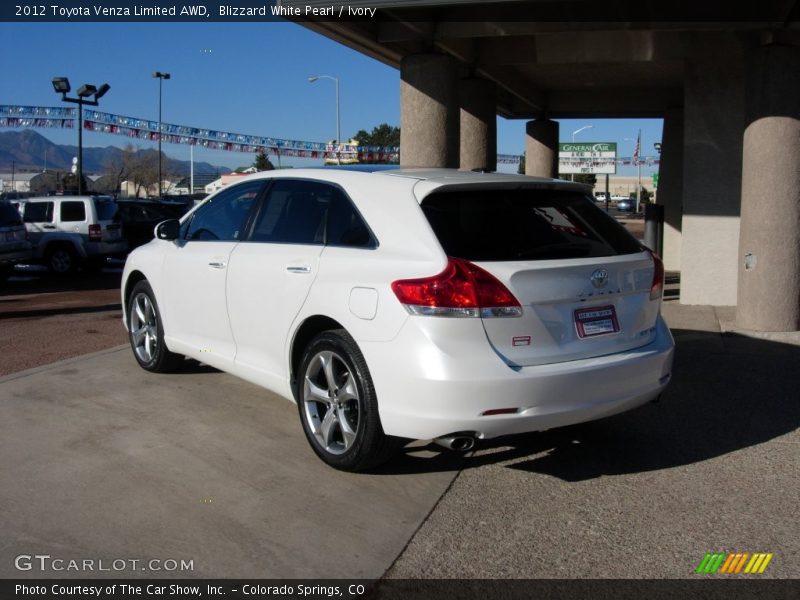 Blizzard White Pearl / Ivory 2012 Toyota Venza Limited AWD
