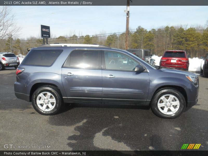 Atlantis Blue Metallic / Ebony 2013 GMC Acadia SLE AWD