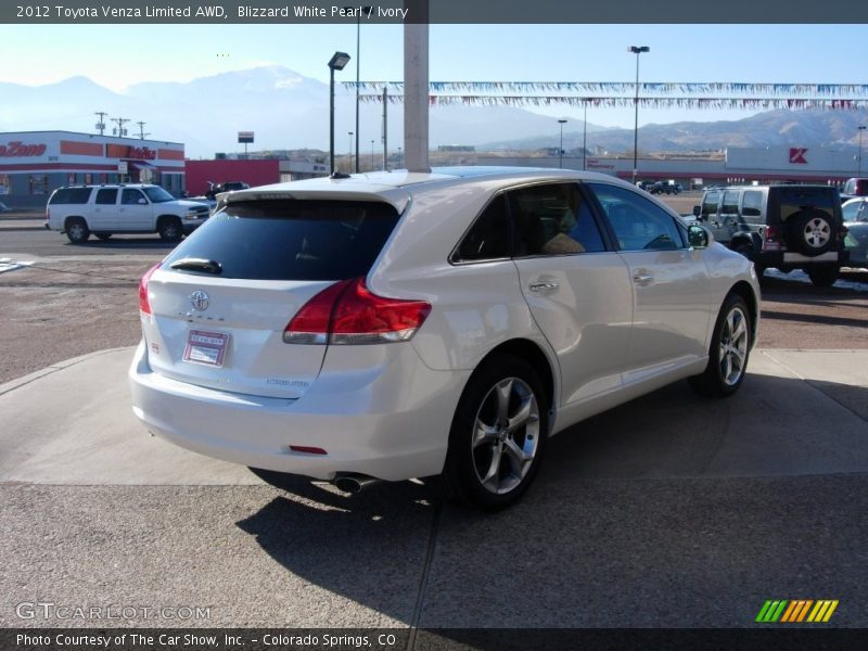 Blizzard White Pearl / Ivory 2012 Toyota Venza Limited AWD
