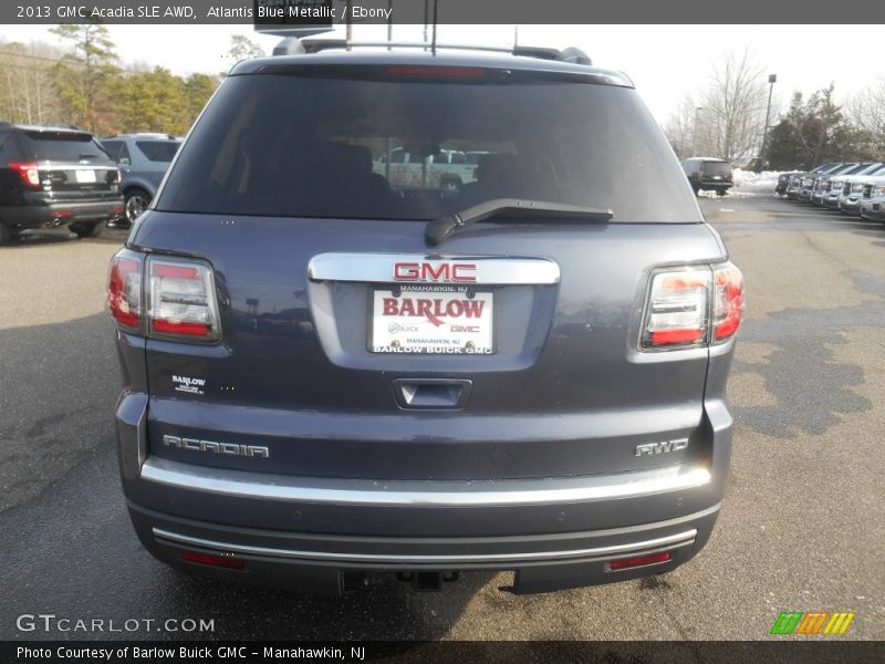 Atlantis Blue Metallic / Ebony 2013 GMC Acadia SLE AWD
