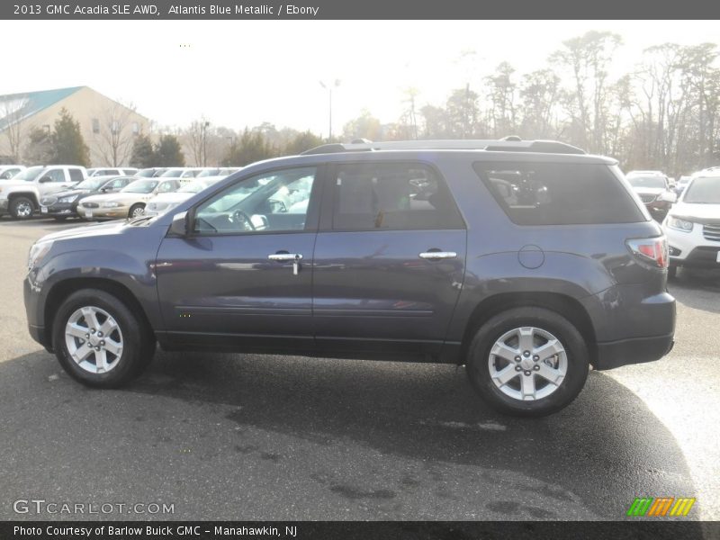Atlantis Blue Metallic / Ebony 2013 GMC Acadia SLE AWD