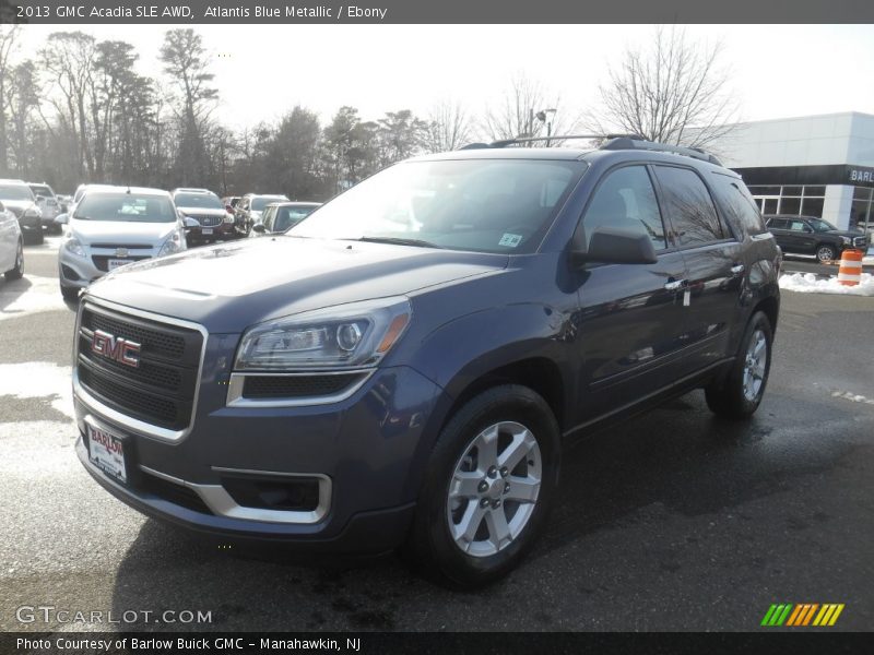 Atlantis Blue Metallic / Ebony 2013 GMC Acadia SLE AWD
