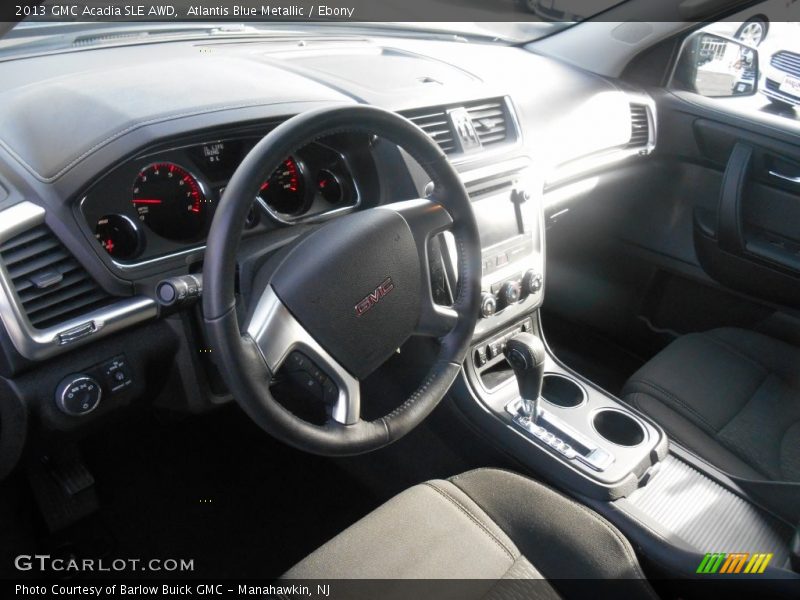 Atlantis Blue Metallic / Ebony 2013 GMC Acadia SLE AWD