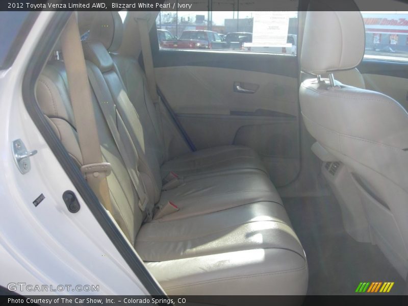 Blizzard White Pearl / Ivory 2012 Toyota Venza Limited AWD