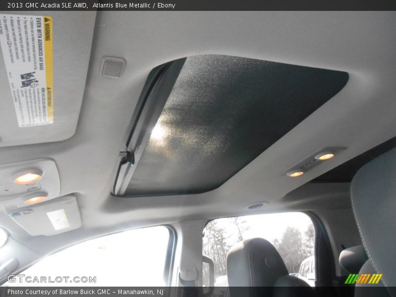 Atlantis Blue Metallic / Ebony 2013 GMC Acadia SLE AWD
