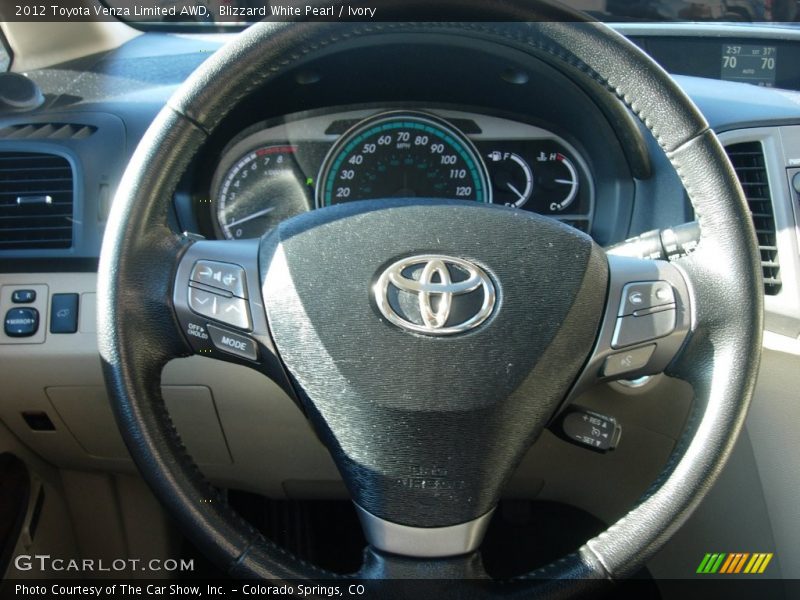 Blizzard White Pearl / Ivory 2012 Toyota Venza Limited AWD