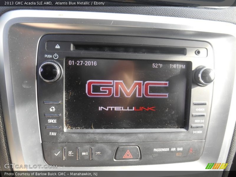 Atlantis Blue Metallic / Ebony 2013 GMC Acadia SLE AWD