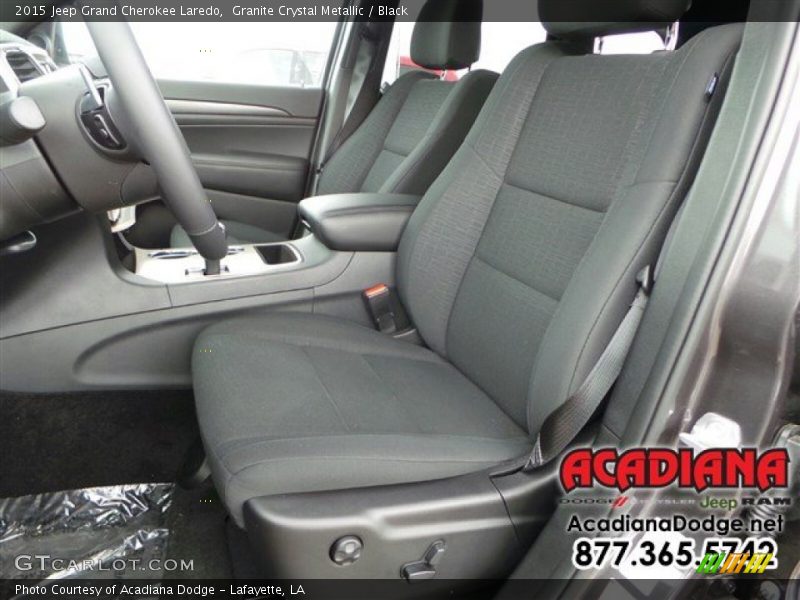 Granite Crystal Metallic / Black 2015 Jeep Grand Cherokee Laredo