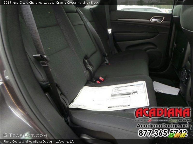 Granite Crystal Metallic / Black 2015 Jeep Grand Cherokee Laredo