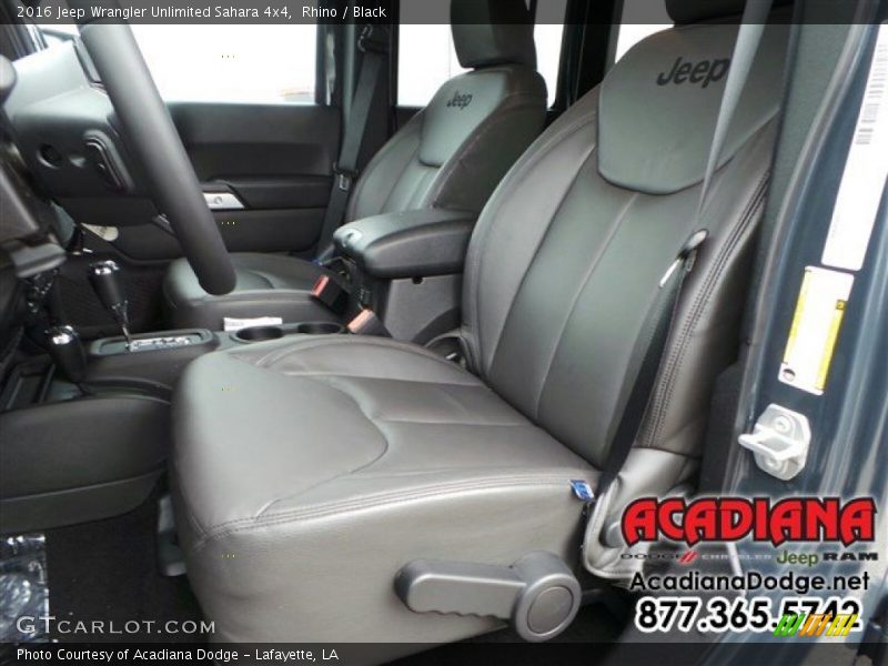 Rhino / Black 2016 Jeep Wrangler Unlimited Sahara 4x4