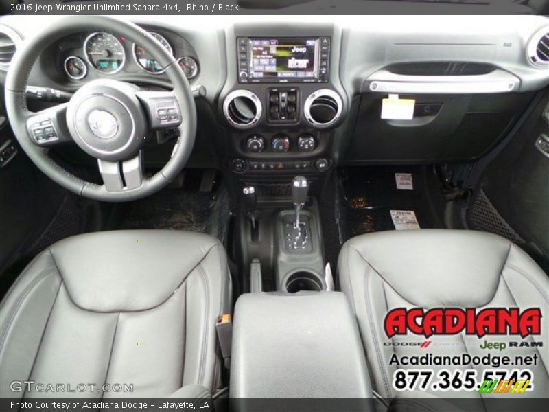 Rhino / Black 2016 Jeep Wrangler Unlimited Sahara 4x4