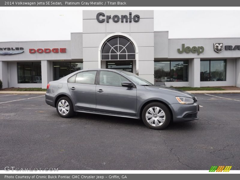Platinum Gray Metallic / Titan Black 2014 Volkswagen Jetta SE Sedan