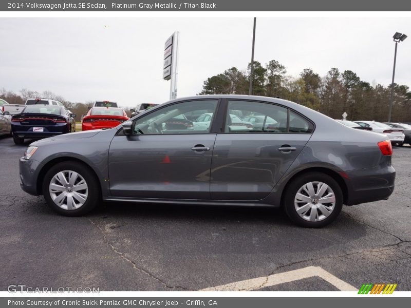 Platinum Gray Metallic / Titan Black 2014 Volkswagen Jetta SE Sedan