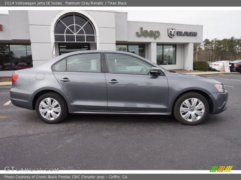 Platinum Gray Metallic / Titan Black 2014 Volkswagen Jetta SE Sedan