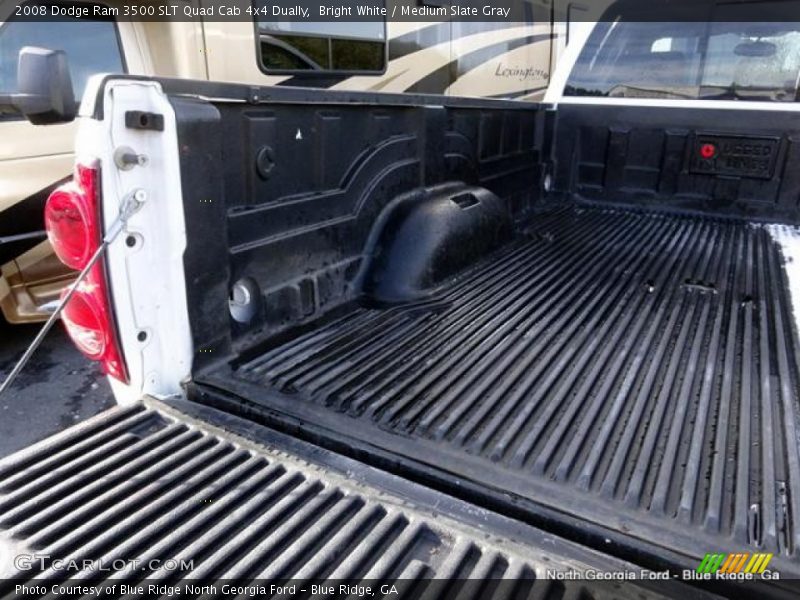 Bright White / Medium Slate Gray 2008 Dodge Ram 3500 SLT Quad Cab 4x4 Dually