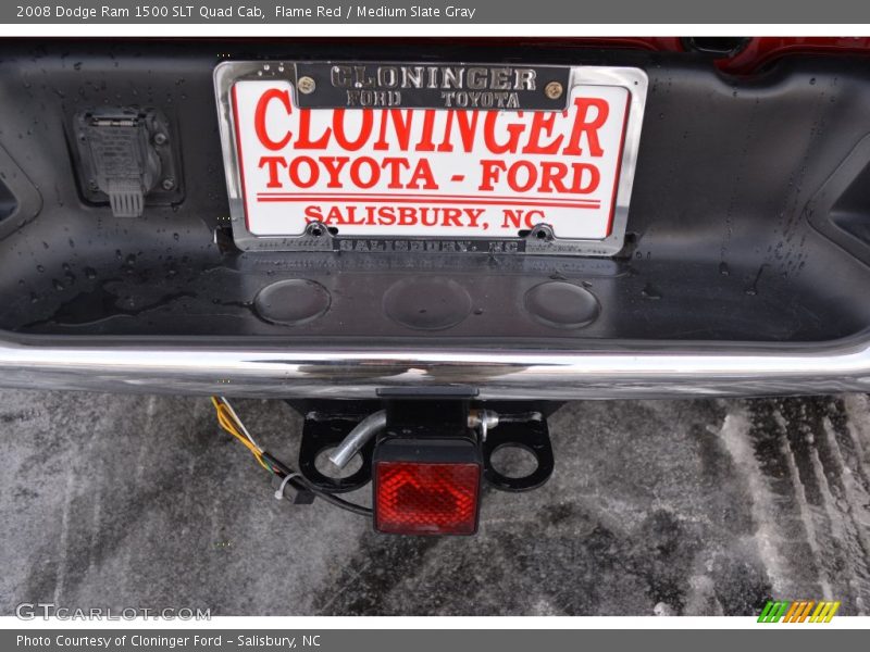 Flame Red / Medium Slate Gray 2008 Dodge Ram 1500 SLT Quad Cab