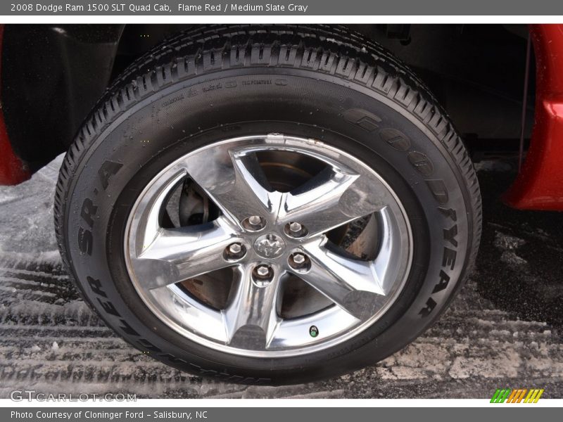 Flame Red / Medium Slate Gray 2008 Dodge Ram 1500 SLT Quad Cab