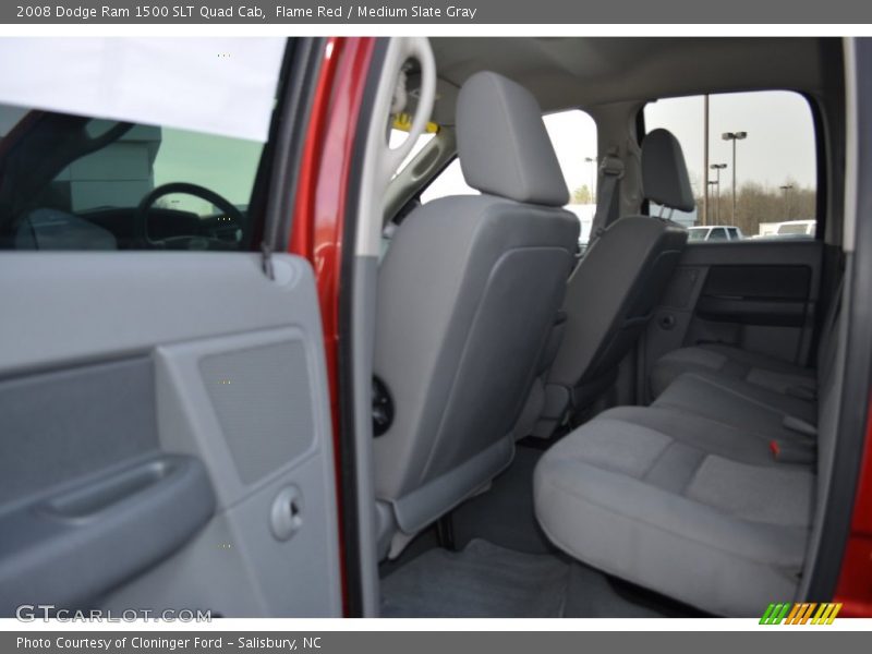 Flame Red / Medium Slate Gray 2008 Dodge Ram 1500 SLT Quad Cab