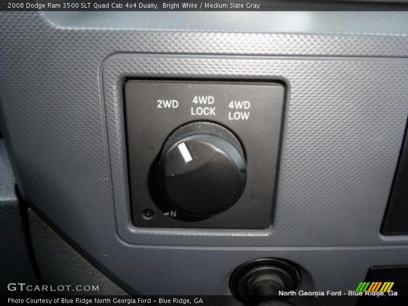 Bright White / Medium Slate Gray 2008 Dodge Ram 3500 SLT Quad Cab 4x4 Dually