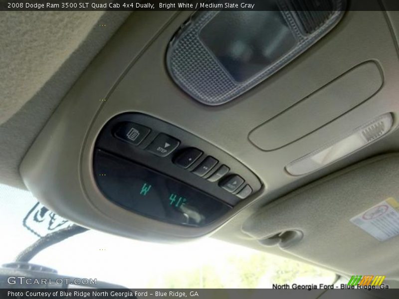 Bright White / Medium Slate Gray 2008 Dodge Ram 3500 SLT Quad Cab 4x4 Dually