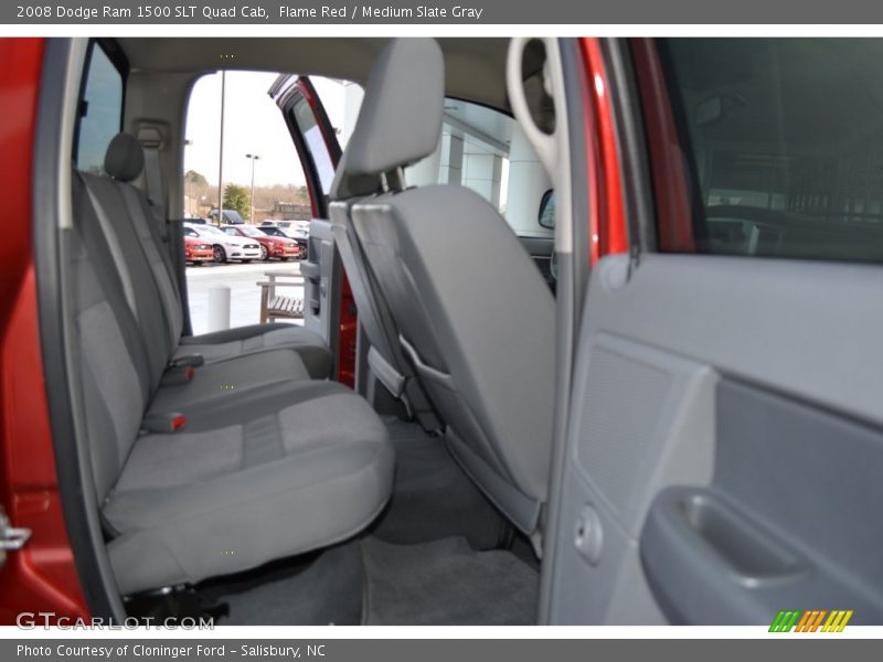 Flame Red / Medium Slate Gray 2008 Dodge Ram 1500 SLT Quad Cab