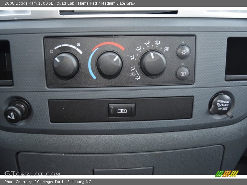 Flame Red / Medium Slate Gray 2008 Dodge Ram 1500 SLT Quad Cab