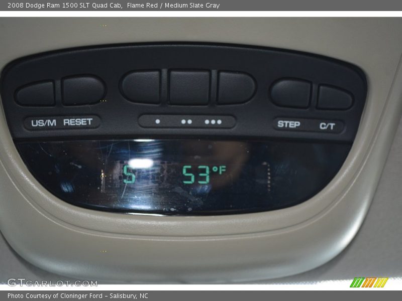 Flame Red / Medium Slate Gray 2008 Dodge Ram 1500 SLT Quad Cab