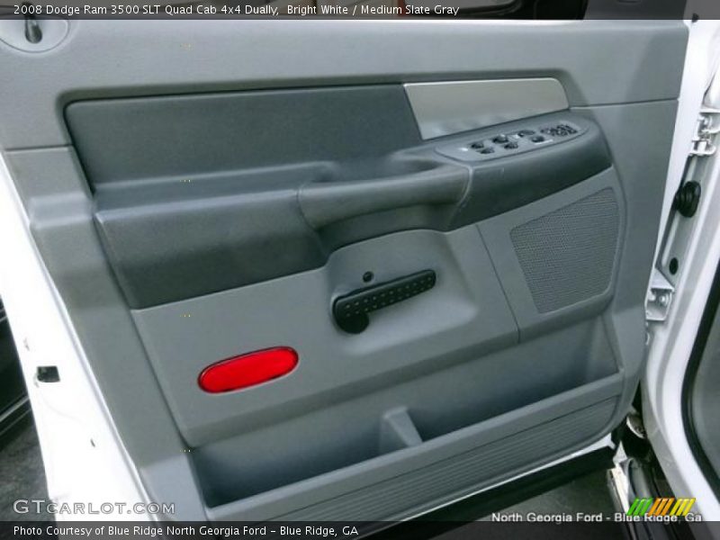 Bright White / Medium Slate Gray 2008 Dodge Ram 3500 SLT Quad Cab 4x4 Dually