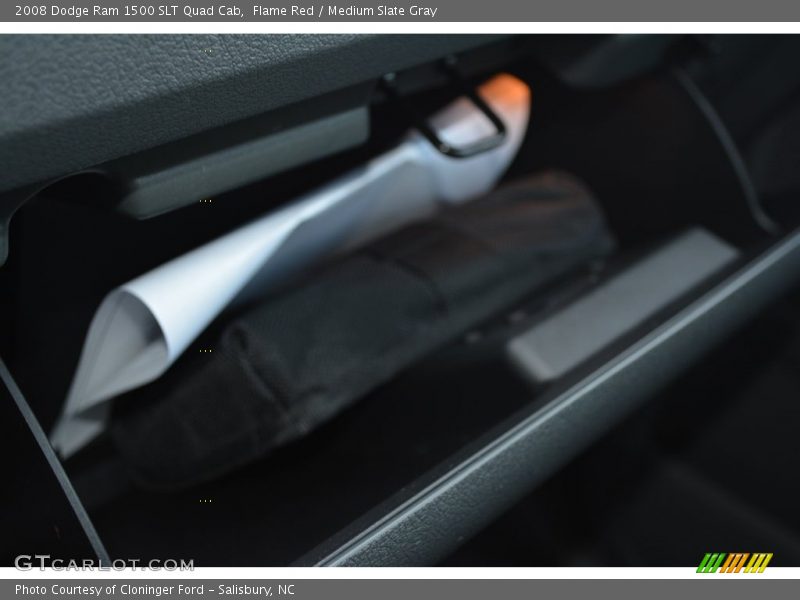 Flame Red / Medium Slate Gray 2008 Dodge Ram 1500 SLT Quad Cab