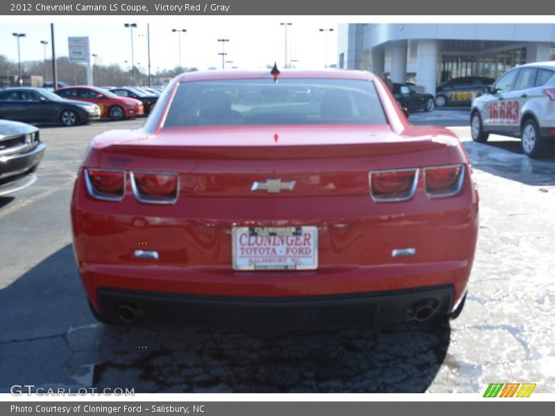 Victory Red / Gray 2012 Chevrolet Camaro LS Coupe