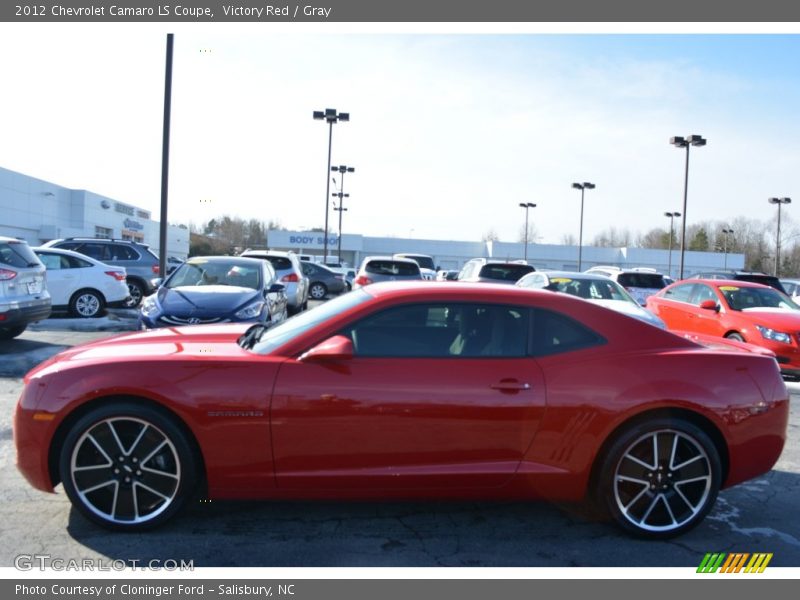 Victory Red / Gray 2012 Chevrolet Camaro LS Coupe