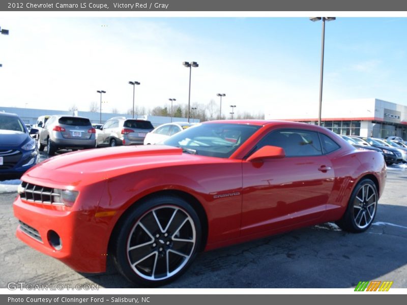 Victory Red / Gray 2012 Chevrolet Camaro LS Coupe