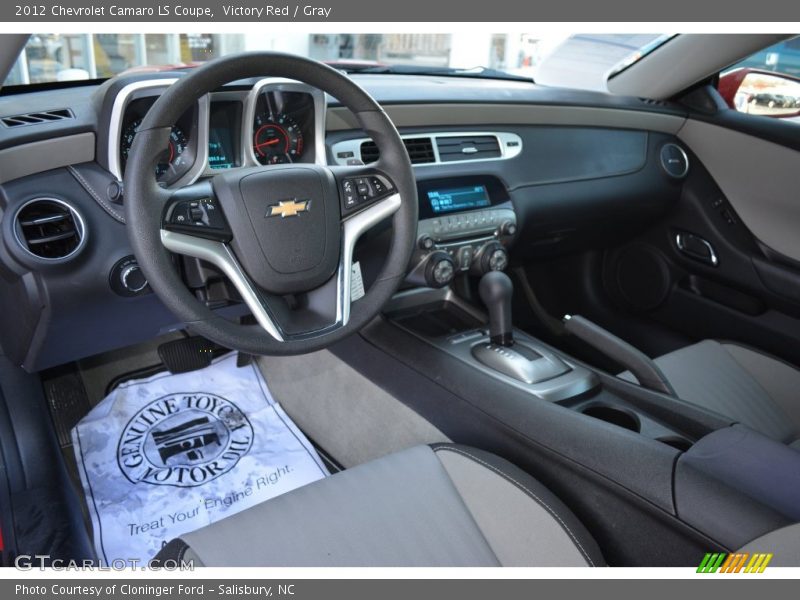 Victory Red / Gray 2012 Chevrolet Camaro LS Coupe