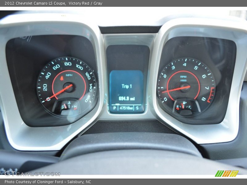 Victory Red / Gray 2012 Chevrolet Camaro LS Coupe