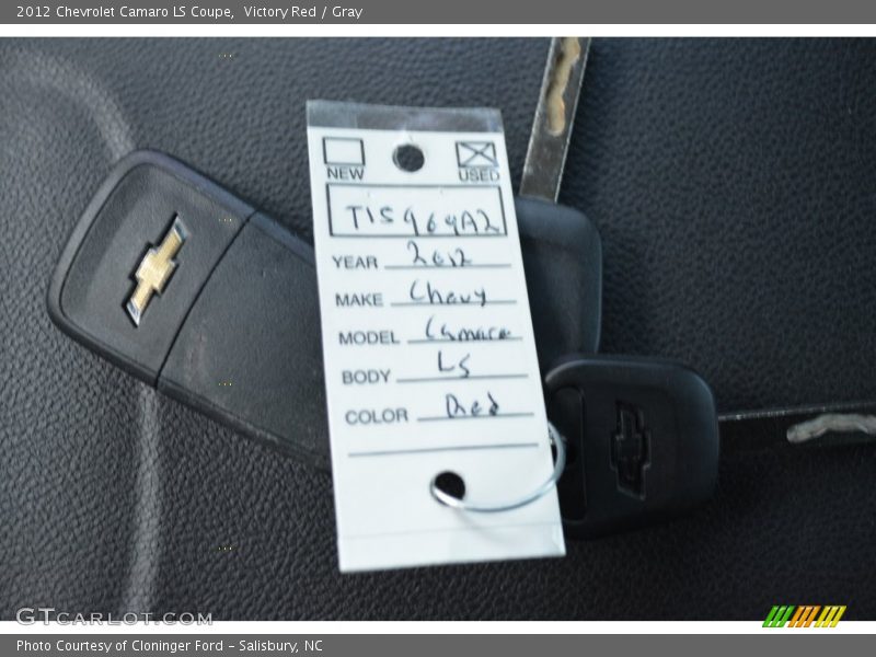 Victory Red / Gray 2012 Chevrolet Camaro LS Coupe