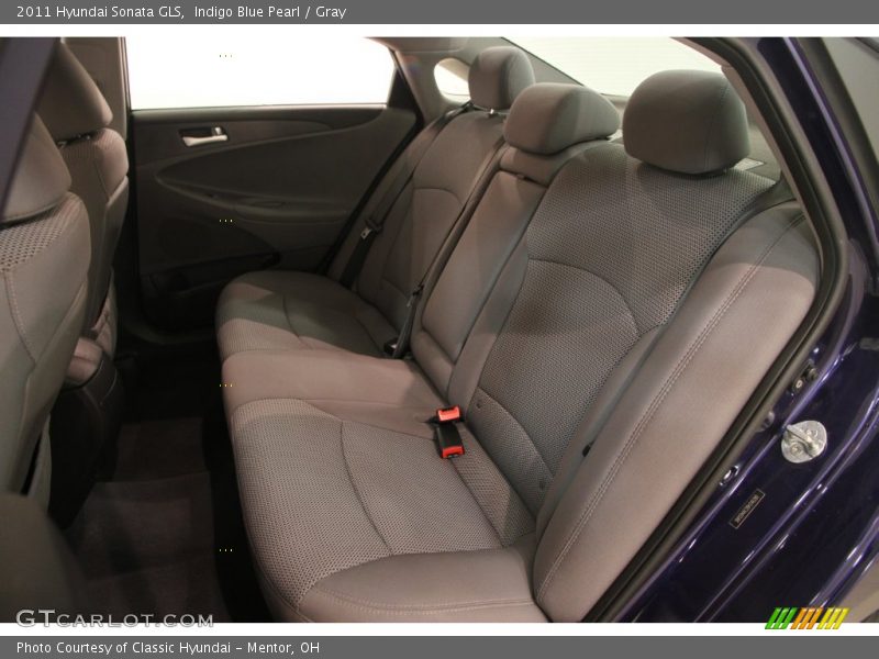 Indigo Blue Pearl / Gray 2011 Hyundai Sonata GLS