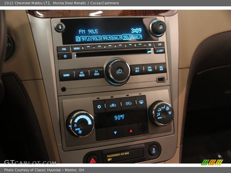 Mocha Steel Metallic / Cocoa/Cashmere 2012 Chevrolet Malibu LTZ