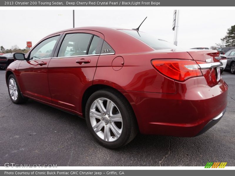 Deep Cherry Red Crystal Pearl / Black/Light Frost Beige 2013 Chrysler 200 Touring Sedan