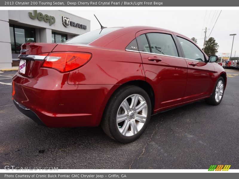 Deep Cherry Red Crystal Pearl / Black/Light Frost Beige 2013 Chrysler 200 Touring Sedan