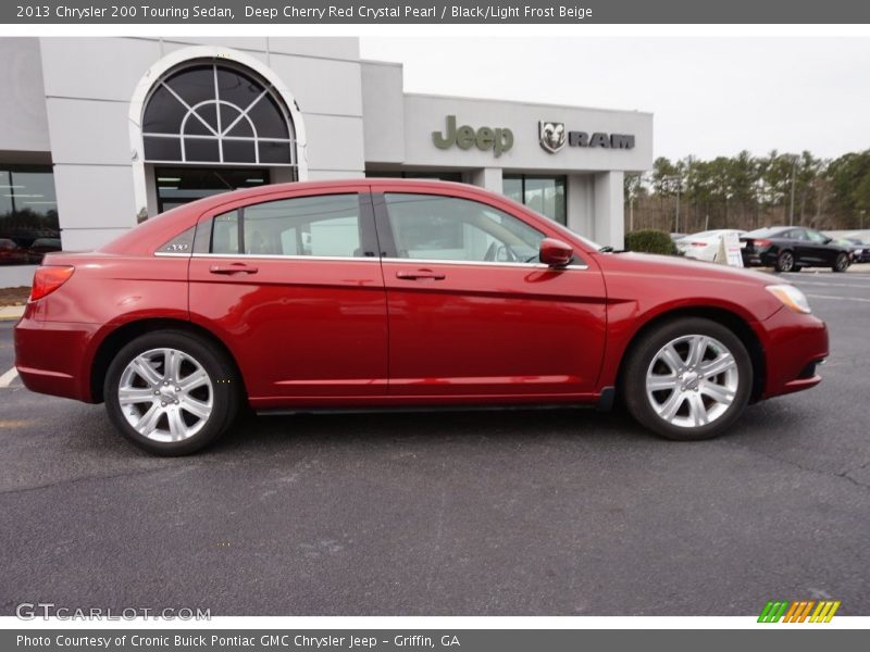 Deep Cherry Red Crystal Pearl / Black/Light Frost Beige 2013 Chrysler 200 Touring Sedan