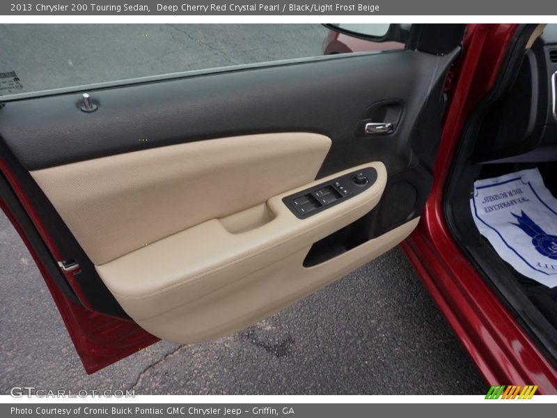 Deep Cherry Red Crystal Pearl / Black/Light Frost Beige 2013 Chrysler 200 Touring Sedan