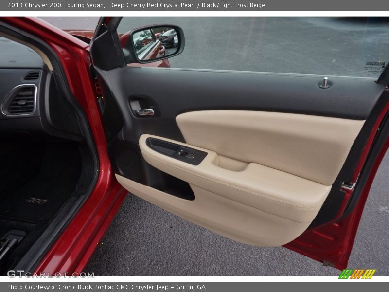 Deep Cherry Red Crystal Pearl / Black/Light Frost Beige 2013 Chrysler 200 Touring Sedan