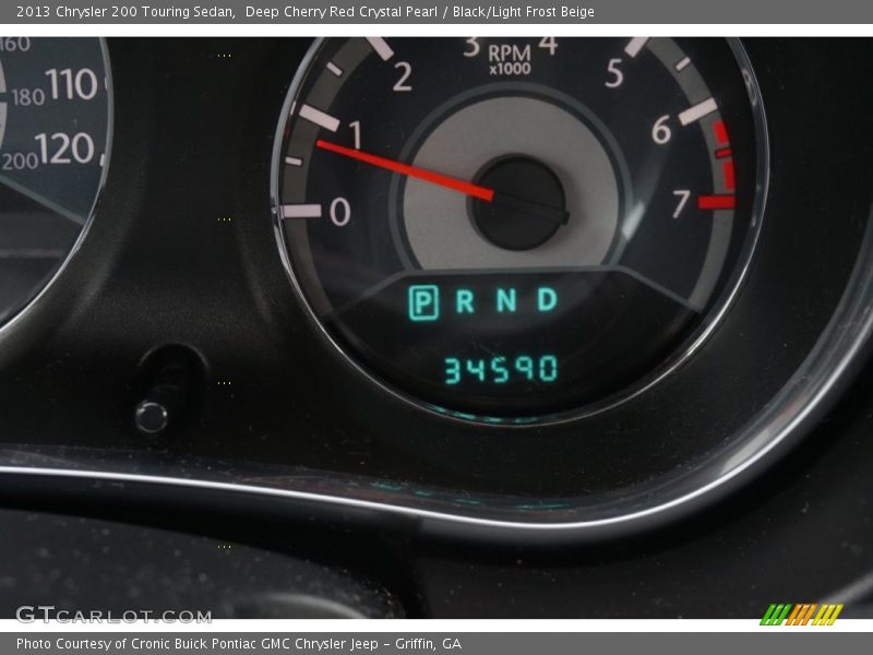 Deep Cherry Red Crystal Pearl / Black/Light Frost Beige 2013 Chrysler 200 Touring Sedan