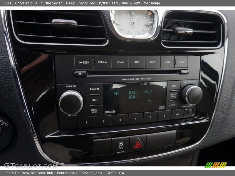 Deep Cherry Red Crystal Pearl / Black/Light Frost Beige 2013 Chrysler 200 Touring Sedan