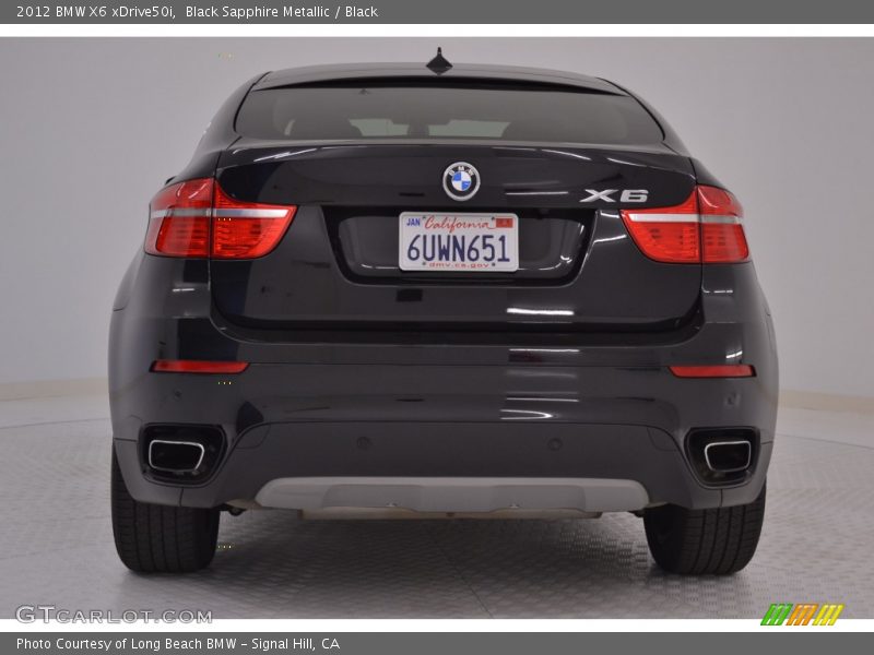 Black Sapphire Metallic / Black 2012 BMW X6 xDrive50i