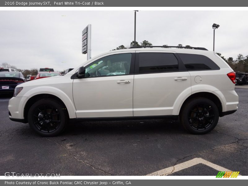 Pearl White Tri-Coat / Black 2016 Dodge Journey SXT