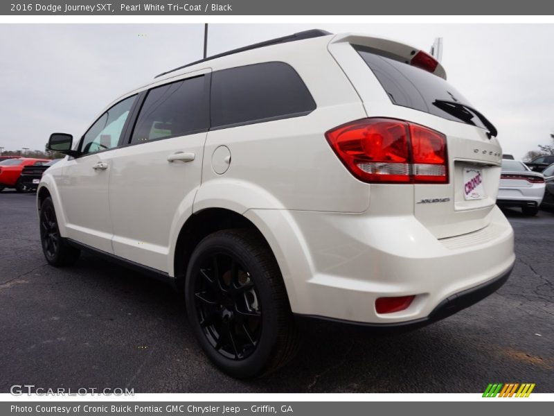 Pearl White Tri-Coat / Black 2016 Dodge Journey SXT