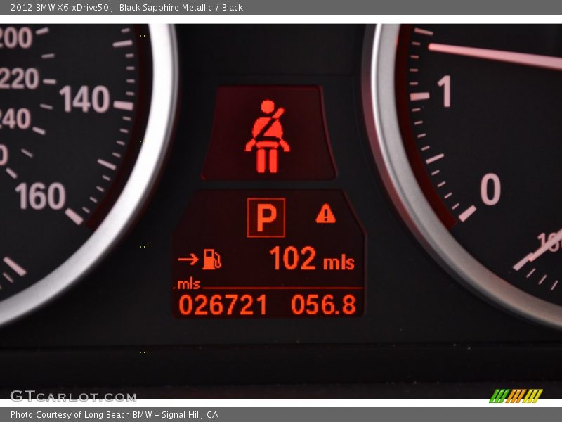 Black Sapphire Metallic / Black 2012 BMW X6 xDrive50i