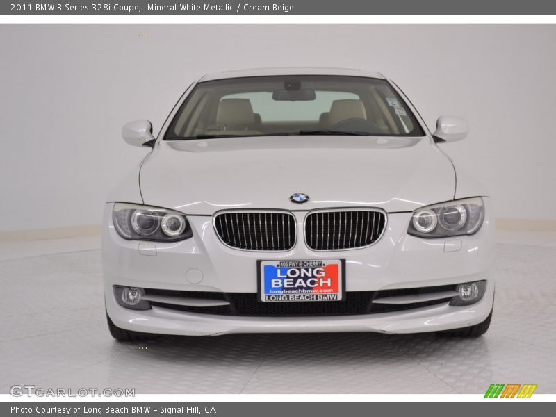 Mineral White Metallic / Cream Beige 2011 BMW 3 Series 328i Coupe